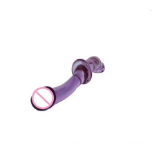 Dildo de vidro do brinquedo do sexo para mulheres Injo-Dg177